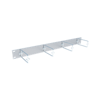 Rangierfrontplatte 19'' 1HE ALU 4 Ring 35x68mm