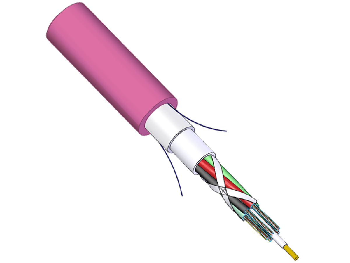 LWL Universalkabel LSFH-Cca 4x12 50/125 OM4 MA