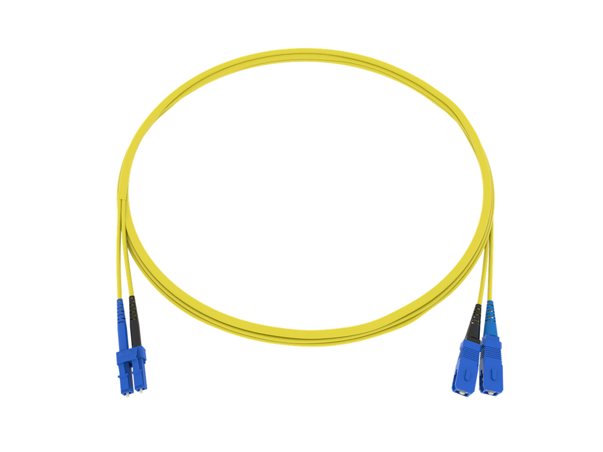 CCM Patchkabel Fig.0 2x2.0mm 9/125 YE