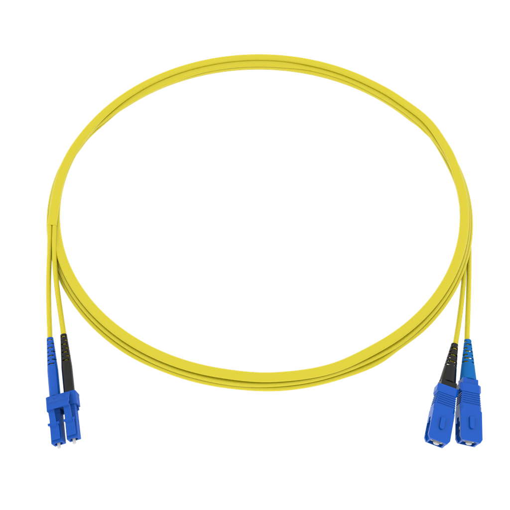 CCM Patchkabel Fig.0 2x2.0mm 9/125 YE
