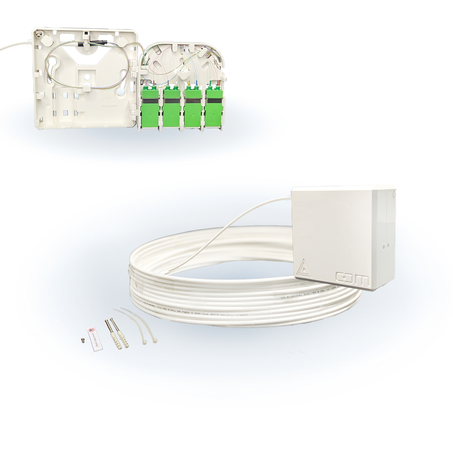 CCM ARCA XS FTTH Gf-TA weiss Fanout 10m 8F