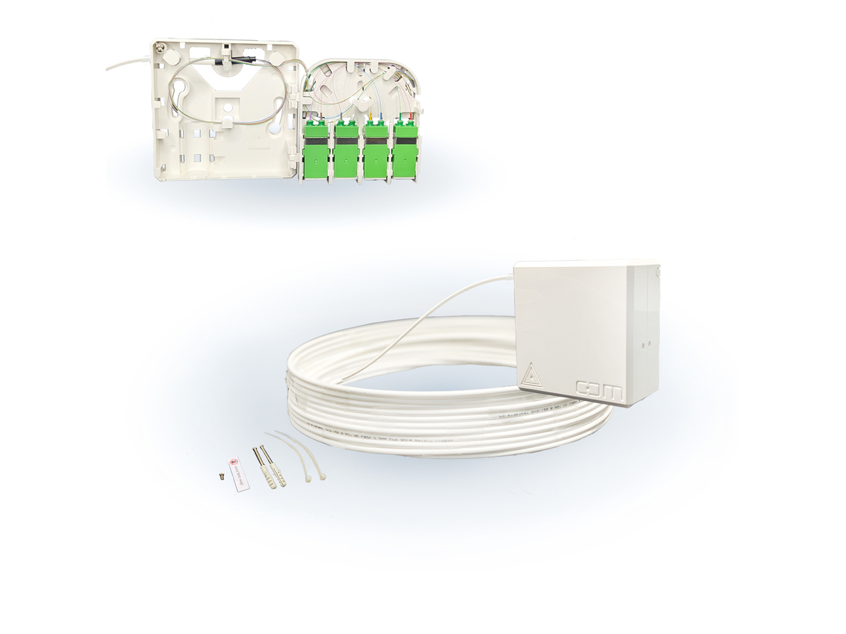 CCM ARCA XS FTTH Gf-TA weiss Fanout 50m 8F