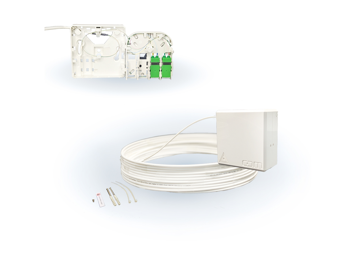 CCM ARCA XS FTTH Gf-TA weiss Fanout 10m 4F