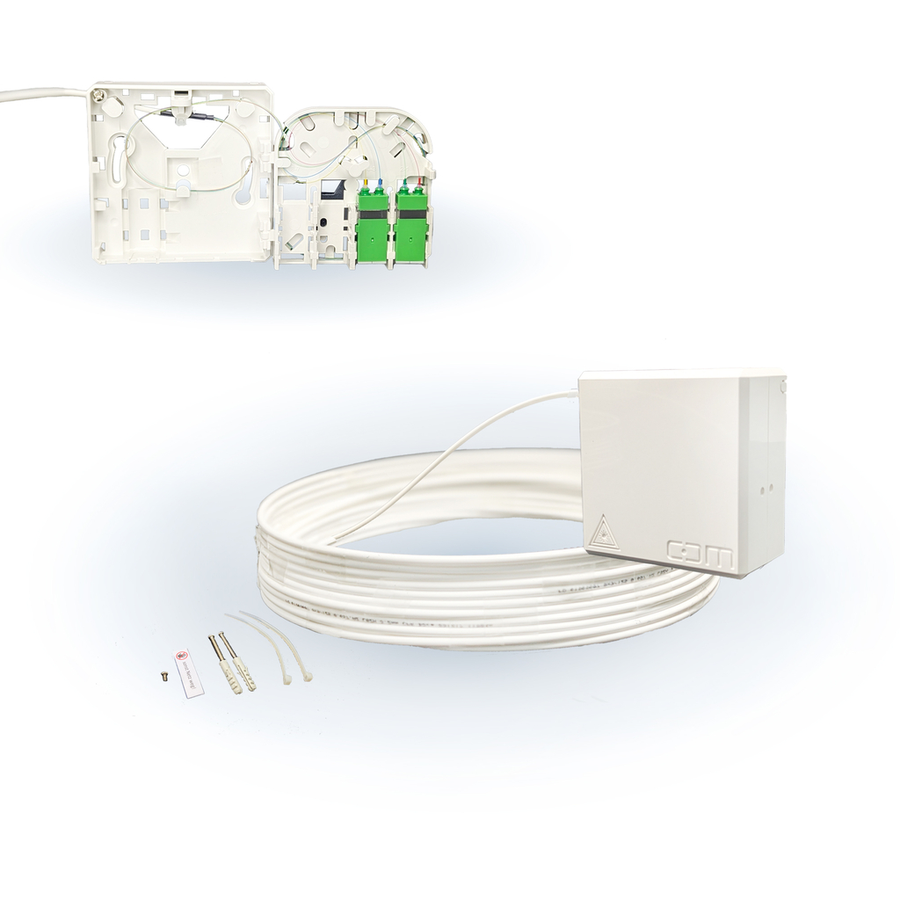 CCM ARCA XS FTTH Gf-TA weiss Fanout 30m 4F