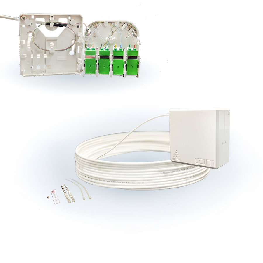 CCM ARCA XS FTTH Gf-TA weiss Fanout 30m 8F