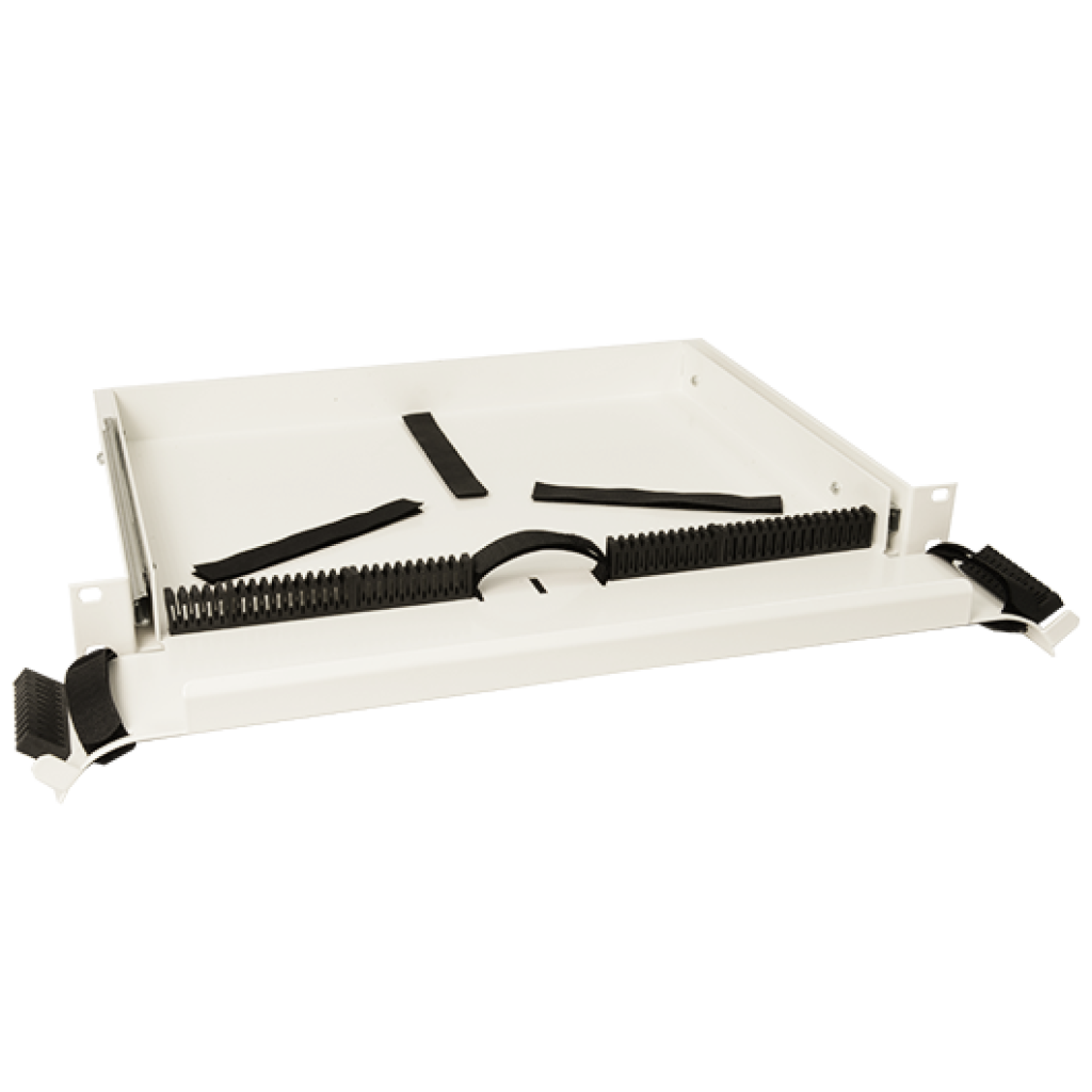 CCM Patchkabel-Organizer 19'' 1HE RAL9010 ausz.