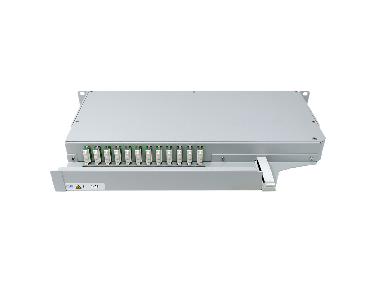 CCM Patchpanel 1HE SLITE Basic rechts Breakout