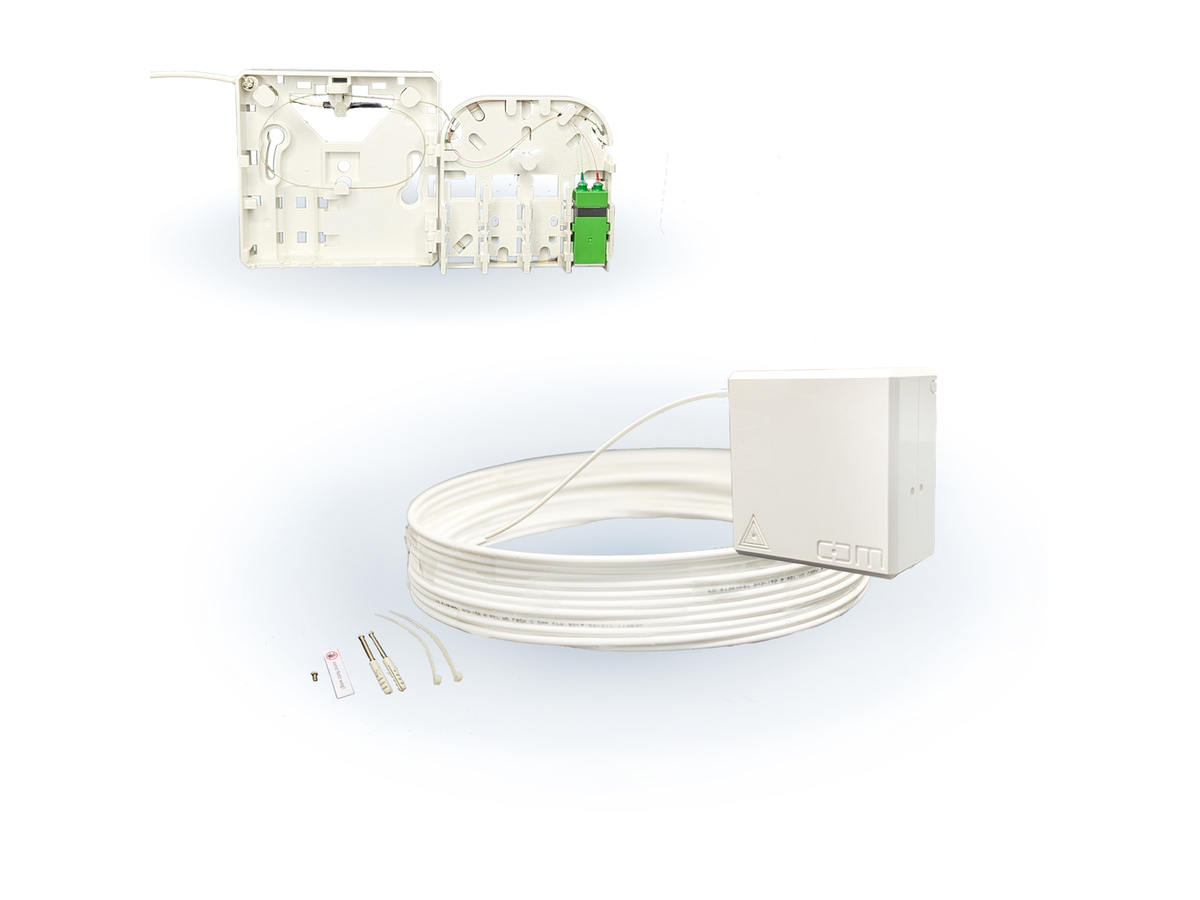 CCM ARCA XS FTTH Gf-TA weiss Fanout 30m 2F