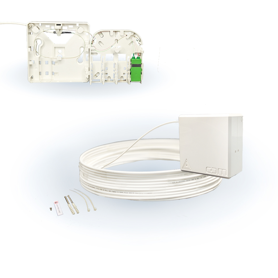 CCM ARCA XS FTTH Gf-TA weiss Fanout 30m 2F
